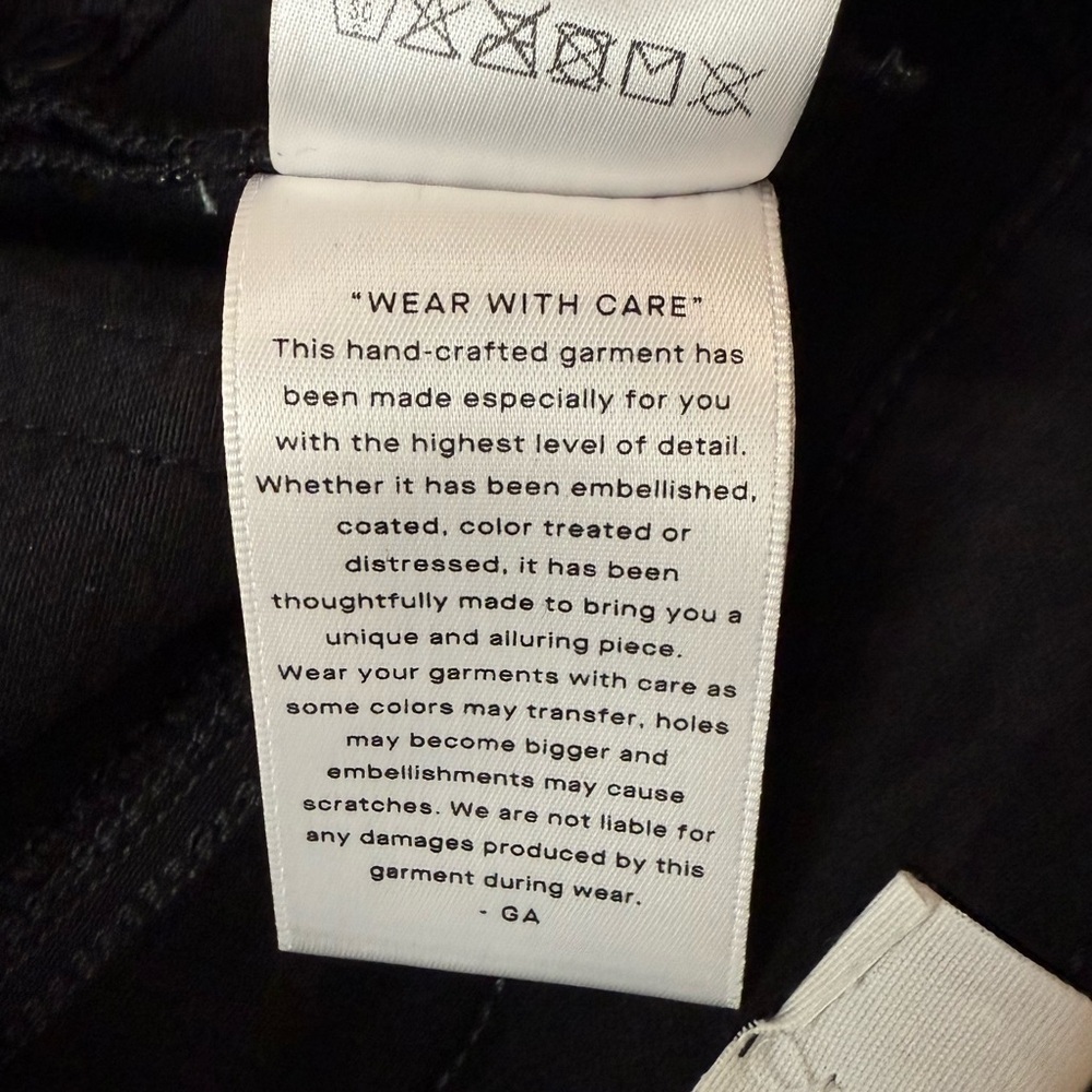 Good American Good Legs Black Coated Skinny Jeans Pants - Sz 8/29, NWT - Picture 13 of 14